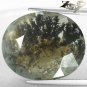 16.6 Ct.Natural Oval 19*23 mm. Full Black Dendrite Moss Inside Silky White Opal