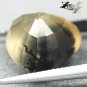 9.71 CT.Natural Trillion 15 mm. Perfect Black Dendrite Moss Tree Yellow Opal Gem