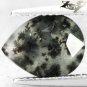 2.34 CT.Strange Natural Pear 9*11.5 mm. Black Dendrite Moss Jaguar Skin Opal