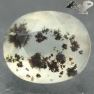 2.83 CT.Natural Oval 9*11 mm. Perfect Black Dendrite Moss Dalmatian White Opal