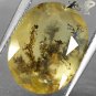 7.12 Ct.Natural Oval 12.5*16 mm. Black Dendrite Tree Crystal Smoky Yellow Opal