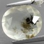 2.82 Ct.Natural Oval 10*11 mm. Bi Color Dendrite Moss Inside  Crystal White Opal