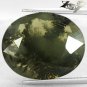 20.96 Ct.Natural Oval 19*23.5 mm. Black Dendrite Moss Fern Tree Yellow Opal Gems