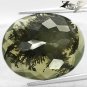 20.96 Ct.Natural Oval 19*23.5 mm. Black Dendrite Moss Fern Tree Yellow Opal Gems