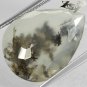 10.75 Ct.Rare Pattern Natural Pear Perfect Condition Black Dendrite White Fire Opal