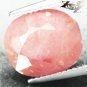 5.23 CT.Natural Oval 10*12 mm. Intense Sweet Padparadscha Orange Pink Peru Opal