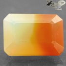 4.34 Ct. Natural Emerald 9*12.5 mm. Bi color Orange Yellow  Fire Opal 火蛋白石