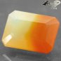 4.34 Ct. Natural Emerald 9*12.5 mm. Bi color Orange Yellow Fire Opal ç«èç½ç³
