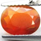 VVS 1 Natural Oval 7*9 mm. Intense Orange Red Madagascar Fire Opal 1.24 CT.Gems