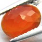 VVS 1 Natural Oval 7*9 mm. Intense Orange Red Madagascar Fire Opal 1.24 CT.Gems