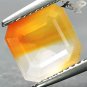 VVS 1 Natural Emerald 8.5 mm. Bi Zone Clear Orange Crystal White Opal 1.91CT.Gem