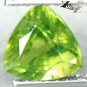 Firely Natural Trillion 6.5 mm. Intense Lemon Green Pakistan Peridot 1.28 CT.Gem