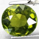 4.53 CT.Firely Natural Oval 9*10.5 mm Olive Green Yellow Pakistan Olivine Peridot
