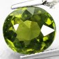 4.53 CT.Firely Natural Oval 9*10.5 mm Olive Green Yellow Pakistan Olivine Peridot