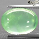 10.96 CT.Natural Oval 13*17 mm. Apple Green Mali Prehnite Loose Gemstones