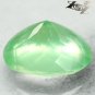 6.54 CT.Natural Oval 11 * 13.5 mm. Intense Apple Green Mali Prehnite Loose Gems
