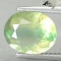 3.07 CT.Unusual Natural Oval 9*11 mm. Multi Layer Apple Green Yellow Prehnite