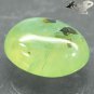 30.83 Ct.Natural Oval 17.5*21.5 mm Black Tourmaline Crystal Apple Green Prehnite