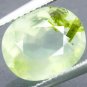 3.46 CT.Natural Oval 9*11 mm. Black Tourmaline Brown Plants Apple Green Prehnite