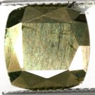 6.18 CT.Natural Cushion 9.5 mm. Bright Metallic Gold Spark Madagascar Pyrite Gem