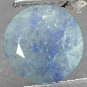 2.4 Ct.Natural Round 9 mm. Blue Spots Silky White Quantum Quattro Silica Quartz
