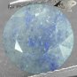 2.4 Ct.Natural Round 9 mm. Blue Spots Silky White Quantum Quattro Silica Quartz