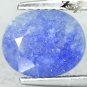 2.4 Ct.Natural Round 9 mm. Blue Spots Silky White Quantum Quattro Silica Quartz