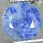Natural Oval 8 mm. Blue Spots Silky White Quantum Quattro Silica 1.83 Ct.Gems