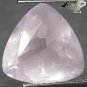 4.45 Ct.Firely Natural Trillion 11 mm. Intense Sweet Pink Africa Rose Quartz Gem