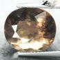 6.33 CT.VVS 1 Natural Oval 10.5*12.5 mm. Intense Salmon Brown Smoky Quartz Gems