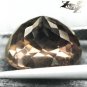 6.33 CT.VVS 1 Natural Oval 10.5*12.5 mm. Intense Salmon Brown Smoky Quartz Gems