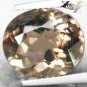 6.48 CT.VVS 1 Full Fire Natural Oval 10*12.5mm Intense Salmon Brown Smoky Quartz