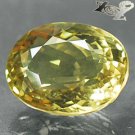 12.48 CT.VVS 1 Natural Oval 13*17 mm. Africa Intense Yellow Lemon Quartz Gems