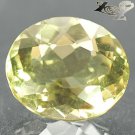 10.09 CT.Flawless Firely Natural Oval 13.5*15 mm. Intense Yellow Lemon Quartz