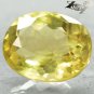 3.25 Ct.Rare Full Fire VVS Natural Oval 8.5*10.6 mm. Intense Yellow Lemon Quartz