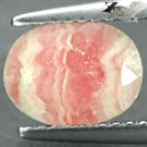 2.02 CT.Natural Oval 7*9 mm. Banded Padparadscha Pink Orange Rhodochrosite Gems
