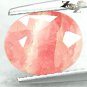 3.21 CT.Natural Oval 7.5*9.5 mm.Banded Padparadscha Clear Rhodochrosite è±é³ç¤¦
