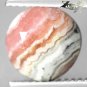 4.2 CT.Natural Round 9 mm. Banded Padparadscha Pink Orange Rhodochrosite 菱錳礦