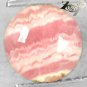 2.41 CT.Natural Round 8 mm. Banded Padparadscha Pink Orange Clear Rhodochrosite