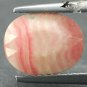 4 CT.Natural Oval 8*10.5 mm. Banded Padparadscha Pink Africa Rhodochrosite Gems