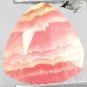 4.26 CT.Natural Trillion 10 mm. Banded Intense Padparadscha Orange Rhodochrosite