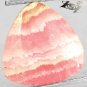 4.26 CT.Natural Trillion 10 mm. Banded Intense Padparadscha Orange Rhodochrosite