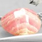 4.26 CT.Natural Trillion 10 mm. Banded Intense Padparadscha Orange Rhodochrosite