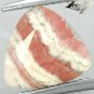 5.9 CT.Natural Trillion 10.5 mm. Banded Padparadscha Pink Orange Rhodochrosite