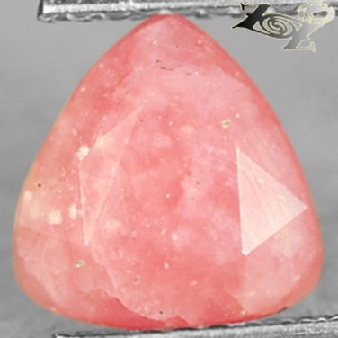 Natural Trillion 7.5*8 mm. Padparadscha Pink Africa Rhodochrosite 1.21 Ct.Gems