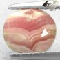 3.11 CT.Natural Oval 8*9 mm.  Padparadscha Orange Pink Layer Rhodochrosite 菱錳礦