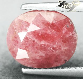 5.74 CT.Natural Oval 9*10.5 mm.Intense Red Pink United States Rhodochrosite Gem