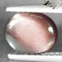 Natural Oval 7*8.5 mm. Cat's Eye Effect Tanzania Red Purple Scapolite 1.58 CT.