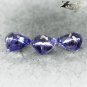 Flawless Natural Trillion 4 mm.3 pcs Intense Purple Mozambique Scapolite 0.21CT