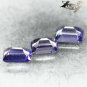 VVS 2 Natural Emerald 4*5 mm. 3 Pcs Intense Purple Mozambique Scapolite 0.32 CT.